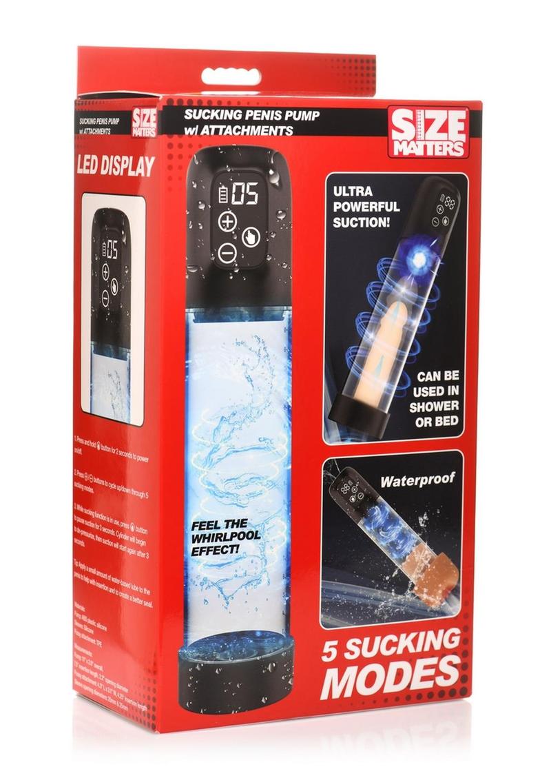 Size Matters Rechargeable Sucking Penis Pump