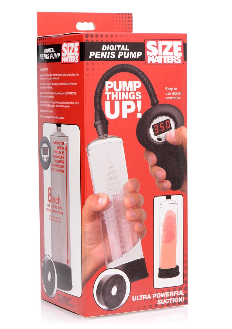 Size Matters Easy Grip with Digital Display Automatic Digital Penis Pump