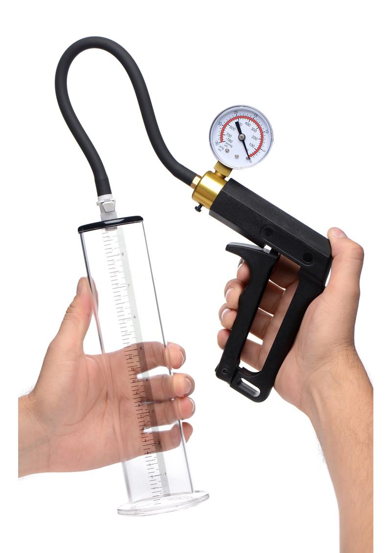 Size Matters High End Trigger Powerful Suction Penis Pump with Pressure Gauge