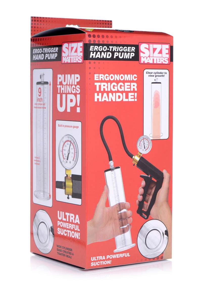 Size Matters High End Trigger Powerful Suction Penis Pump with Pressure Gauge