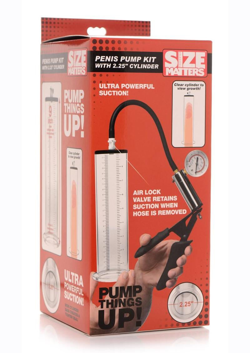 Size Matters Penis Pump Kit with Clear Cylinder