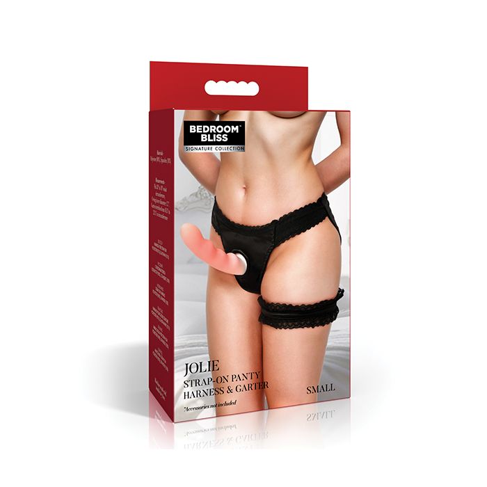 Bedroom Bliss Jolie Strap-On Panty Harness & Garter