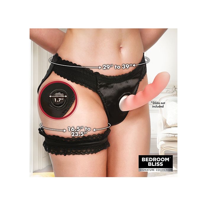 Bedroom Bliss Jolie Strap-On Panty Harness & Garter