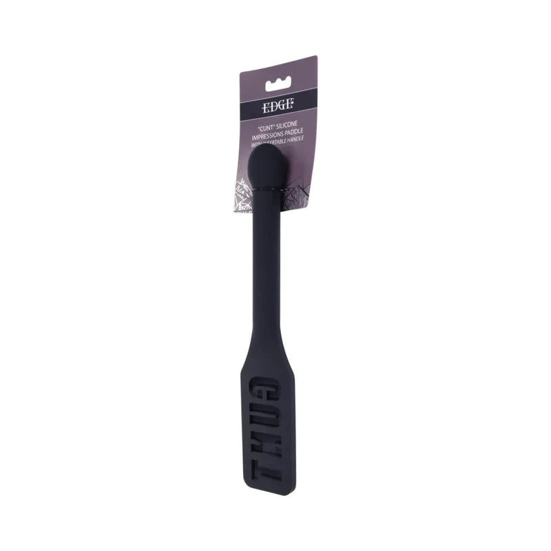 Edge Silicone Impressions Paddle – Insertable Handle & "CUNT" Imprint