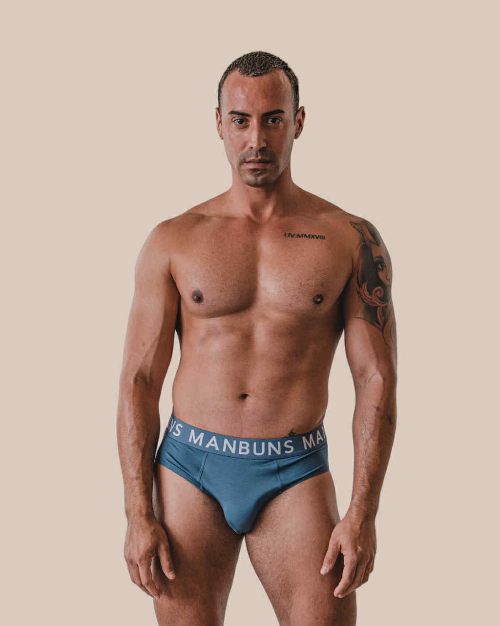 Men's Steel Blue Brief Underwear
