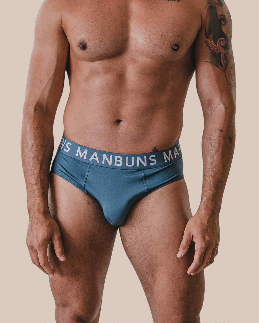 Men's Steel Blue Brief Underwear