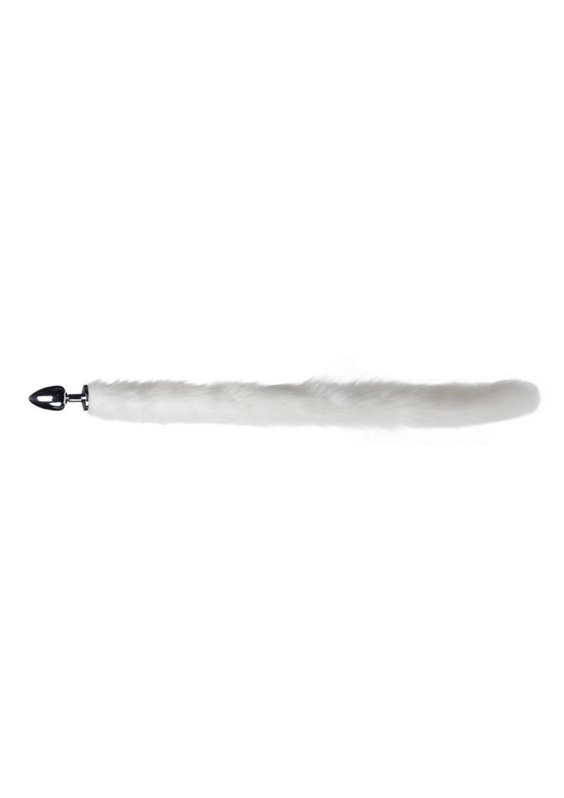 Tailz Extra Long Arctic Mink Tail Anal Plug Faux Fur Roleplay