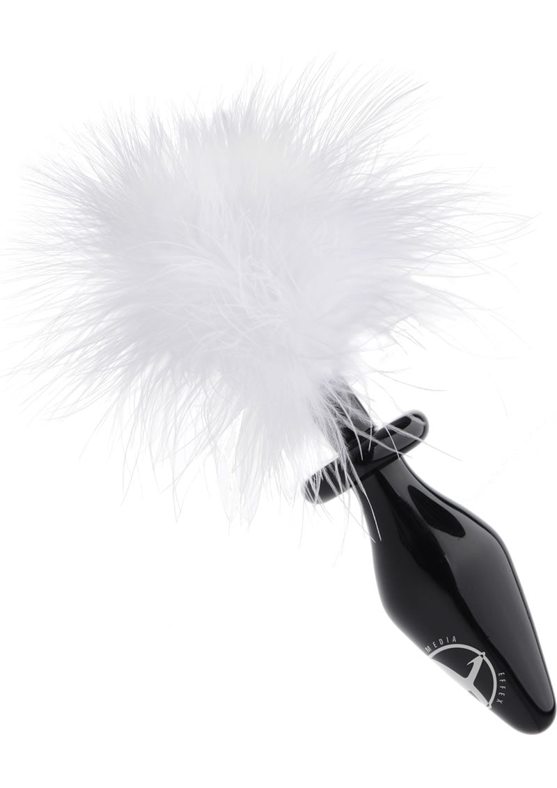 Tailz Fluffer Bunny Tail Glass Anal Plug