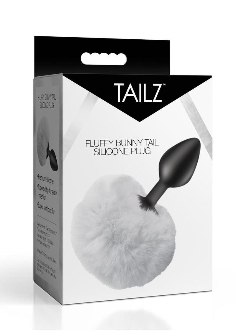 Tailz Fluffy Bunny Tail Silicone Plug