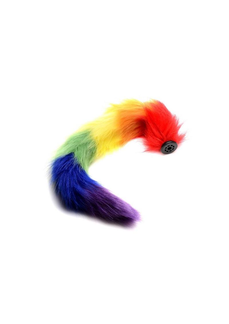 Tailz Interchangeable Rainbow Tail Faux Fur Pride Accessory