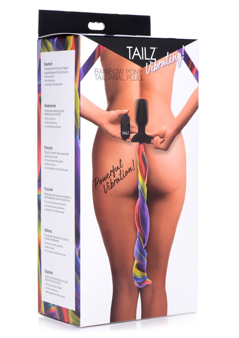 Tailz Vibrating Rainbow Pony Tail Anal Plug – Fun and Powerful