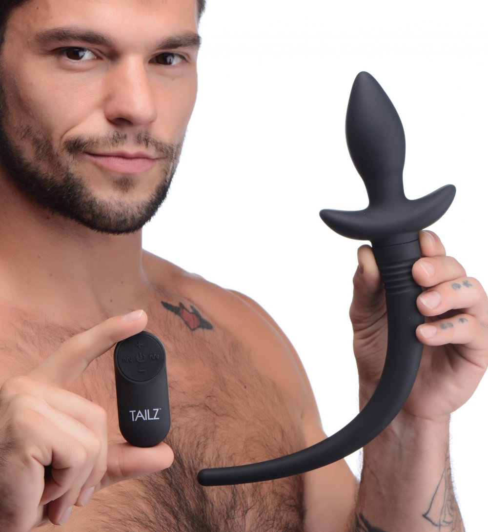Tailz Waggers Remote Control Wagging & Vibrating Puppy Tail Anal Plug