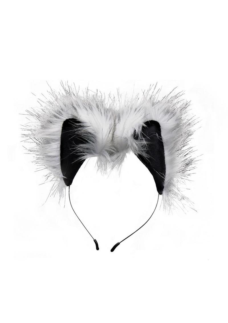 Tailz Grey Wolf Tail Anal Plug And Ears Set Cosplay Fantasy Kit