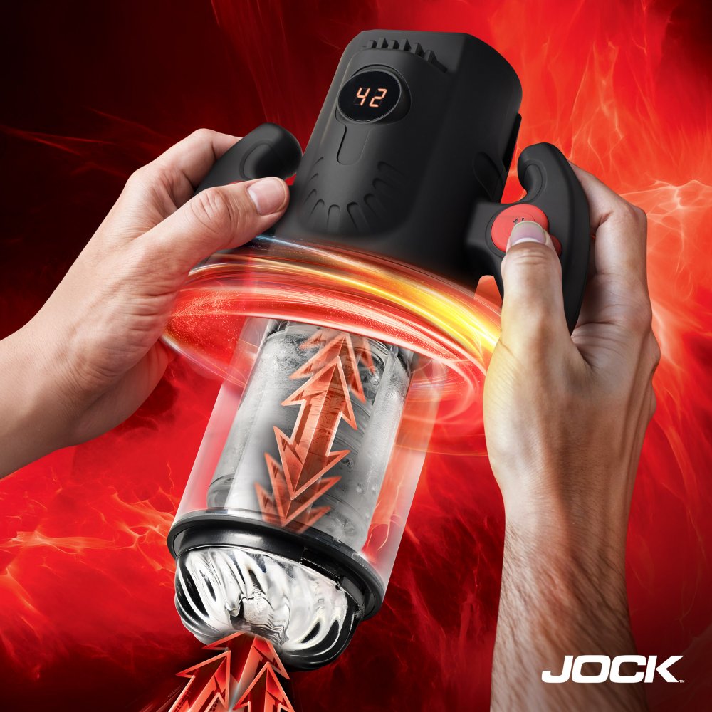 JOCK Advanced Turbo Max Spinning, Thrusting, & Sucking Masturbator
