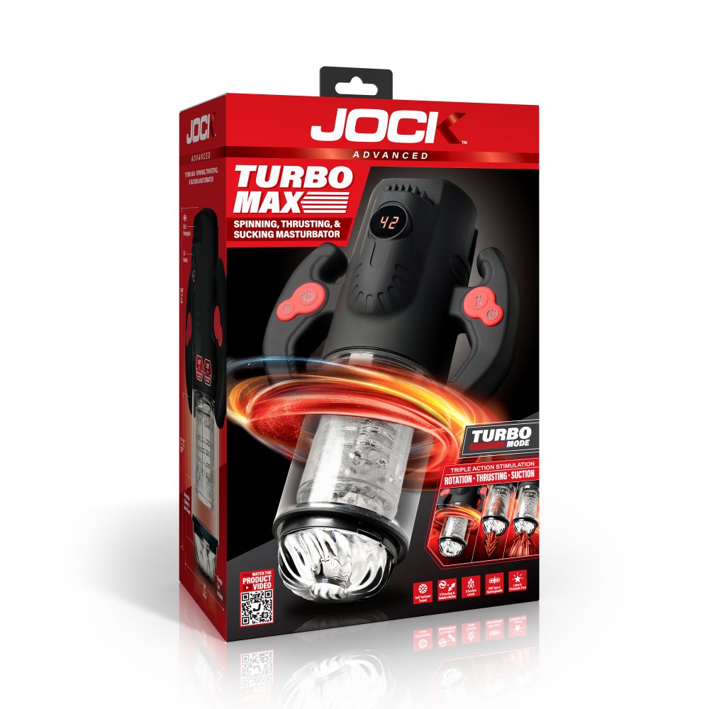 JOCK Advanced Turbo Max Spinning, Thrusting, & Sucking Masturbator