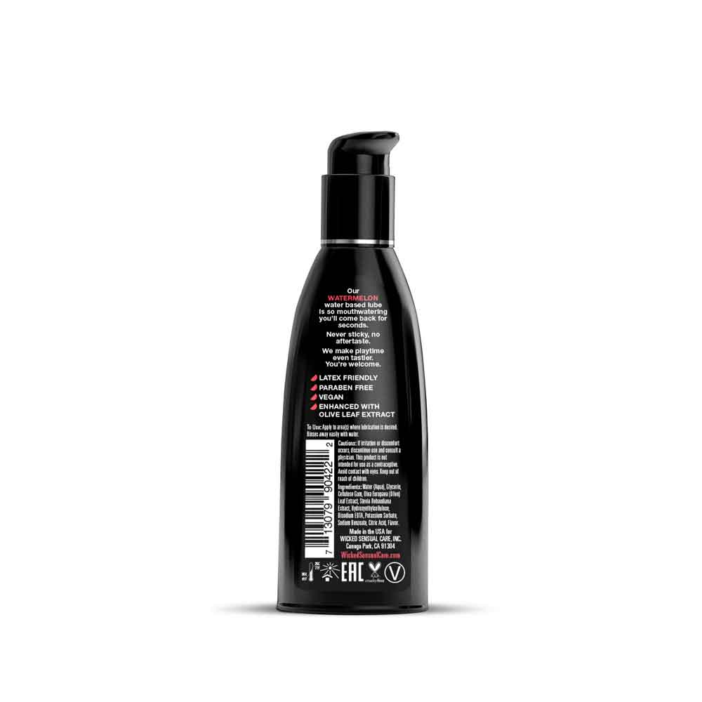 Aqua Watermelon Flavored Water Based Intimate Lubricant - 4 Fl. Oz.