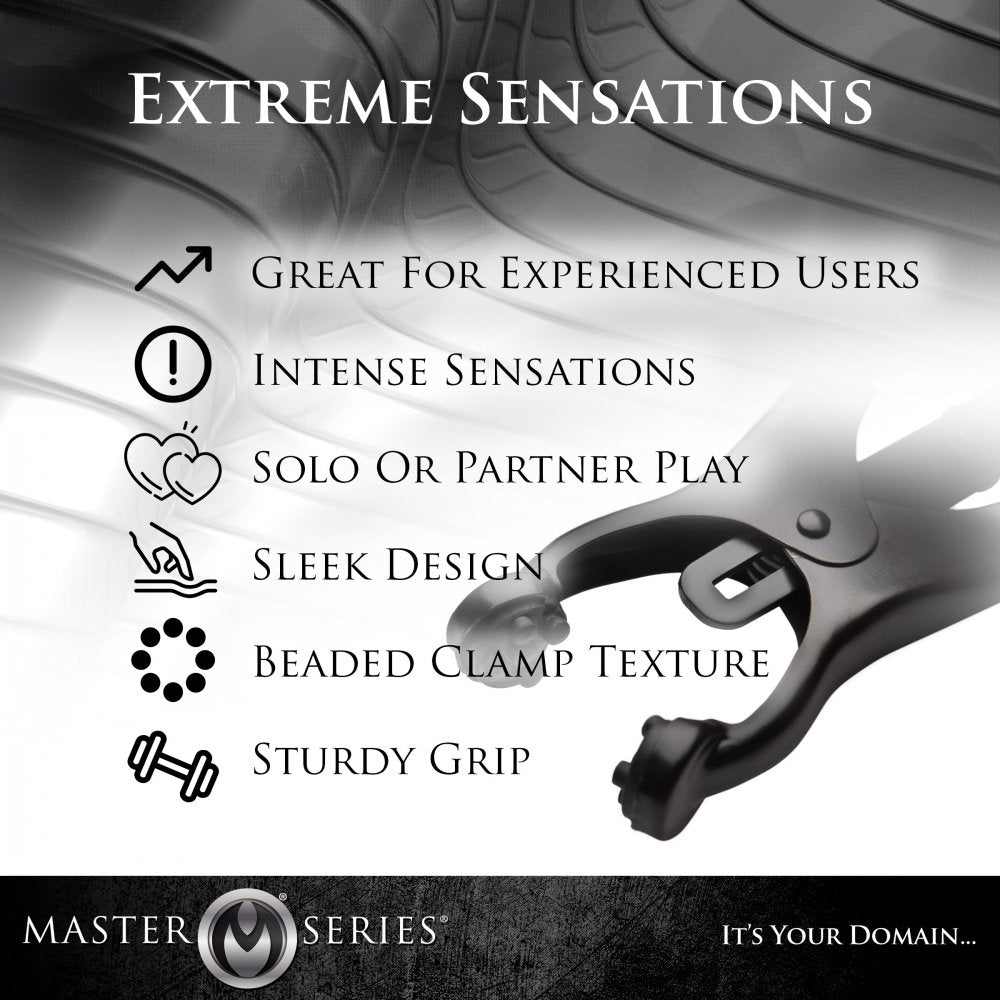 Master Series Monarch Noir Nipple Vice